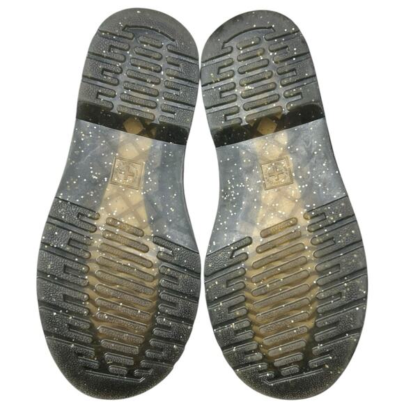 Dr. Martens Unisex Gradient Glitter Grey Black Combat Boot Size M 4 W 5 - Picture 9 of 10